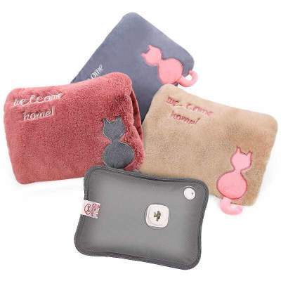 防爆暖水袋注水煖宝宝 防爆热水袋充电式可拆洗煖宝宝已注水热敷可爱暖手暖水袋卡通毛绒