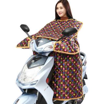 电瓶车摩托车挡风被防风被挡风罩 电动摩托车挡风被冬季加绒加厚加大防水电瓶车自行车挡风被