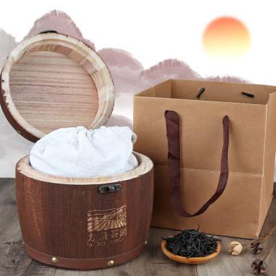 正山小种高端送礼木桶装红茶茶叶 【方飞】正山小种红茶特级浓香型茶叶送礼茶叶礼盒装木桶500克10q