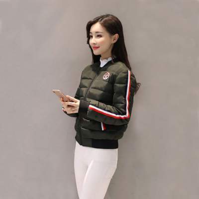 新款女装修身显瘦棉服棒球服 15新款棉衣棉服棒球服女冬短款小棉袄外套韩版保暖加厚修身显瘦