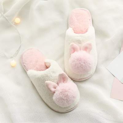 居家防滑时尚情侣棉拖鞋 棉拖鞋女秋冬季可爱情侣室内家居家用厚底男保暖防滑月子毛绒拖鞋
