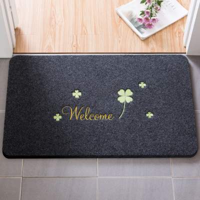 2条！！印花款进门入户门垫40*60cm 进门地垫入户门垫子厨房卫生间吸水脚垫浴室防滑家用卧室门口地毯