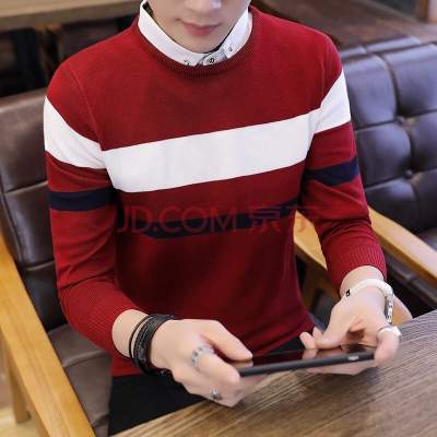 衬衫领设计 毛衣两件套