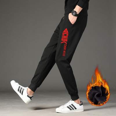 加绒裤男裤休闲裤外穿加厚运动裤