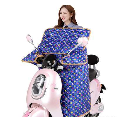 【原创新品】电瓶车挡风被冬季加绒加厚 通用型电动摩托车挡风被冬季加绒加厚电瓶车自行车防加大电车