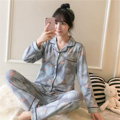 「拼购」萌号牛奶丝长袖家居服套装