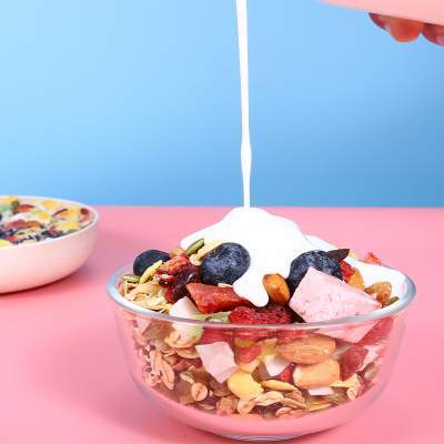 酸奶麦片水果坚果泡奶即食混合麦片早餐酸奶块干吃即食懒人代餐