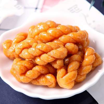 重庆特产！网红手工小麻花*80包 重庆特产网红手工小麻花散装点心小吃休闲零食小袋装独立包装500g