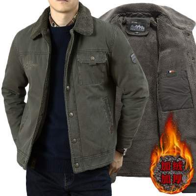 款加绒加厚保暖外套，加大码   