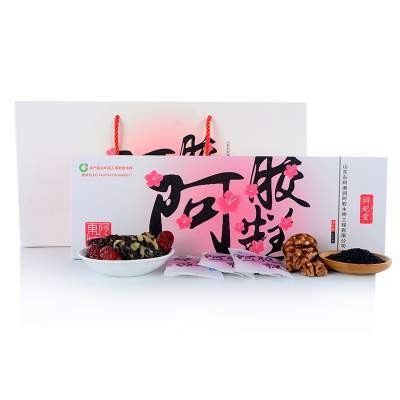 新品礼盒东阿阿胶糕即食 感恩节礼盒送礼精品山东东阿红枣枸杞阿胶糕500g固元膏阿胶块正品